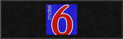 3' x 10' (35" x 119") Digiprint Classic MOTEL 6 Indoor Logo Mat