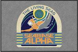 4' x 6'(45" x 69") NEW 3282317 Colorstar Impressions SEABASE ALPHA Indoor Logo Mat