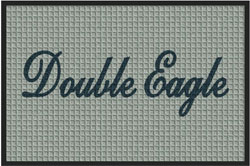 2 'x 3' (24" x 35") Waterhog Inlay DOUBLE EAGLE Indoor/Outdoor Logo Mat