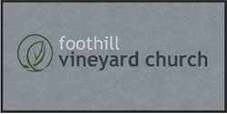 3' x 6' (35" x 69") Digiprint HD FOOTHILL VINEYARD  Indoor Logo Mat